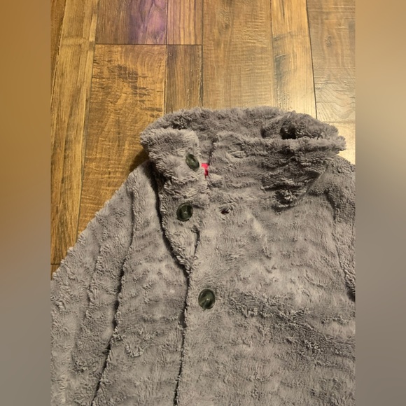 Girl’s Patagonia pelagic Sherpa fuzzy coat jacket spring casual Cozy $100 boho - Picture 4 of 4